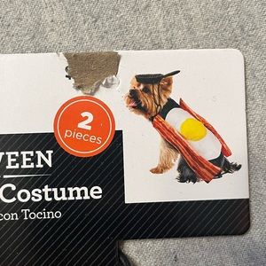 New bacon and egg dog costume Small